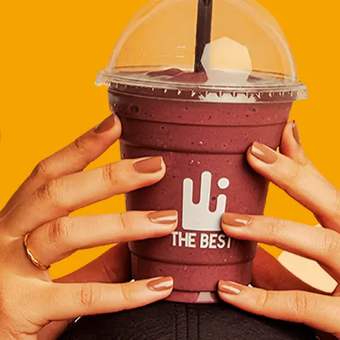 Shake proteico de açaí